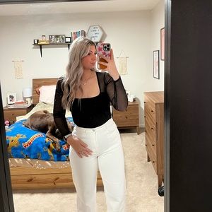 black abercrombie bodysuit